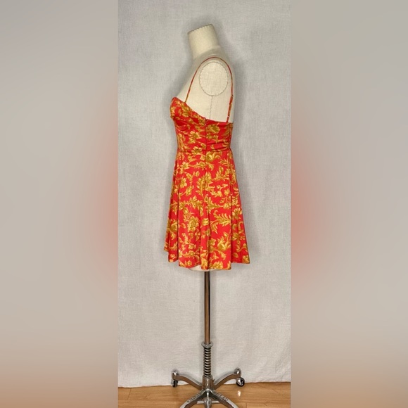 Urban Outfitters Silk Corset mini dress with side zip and stretch back. - Picture 3 of 4